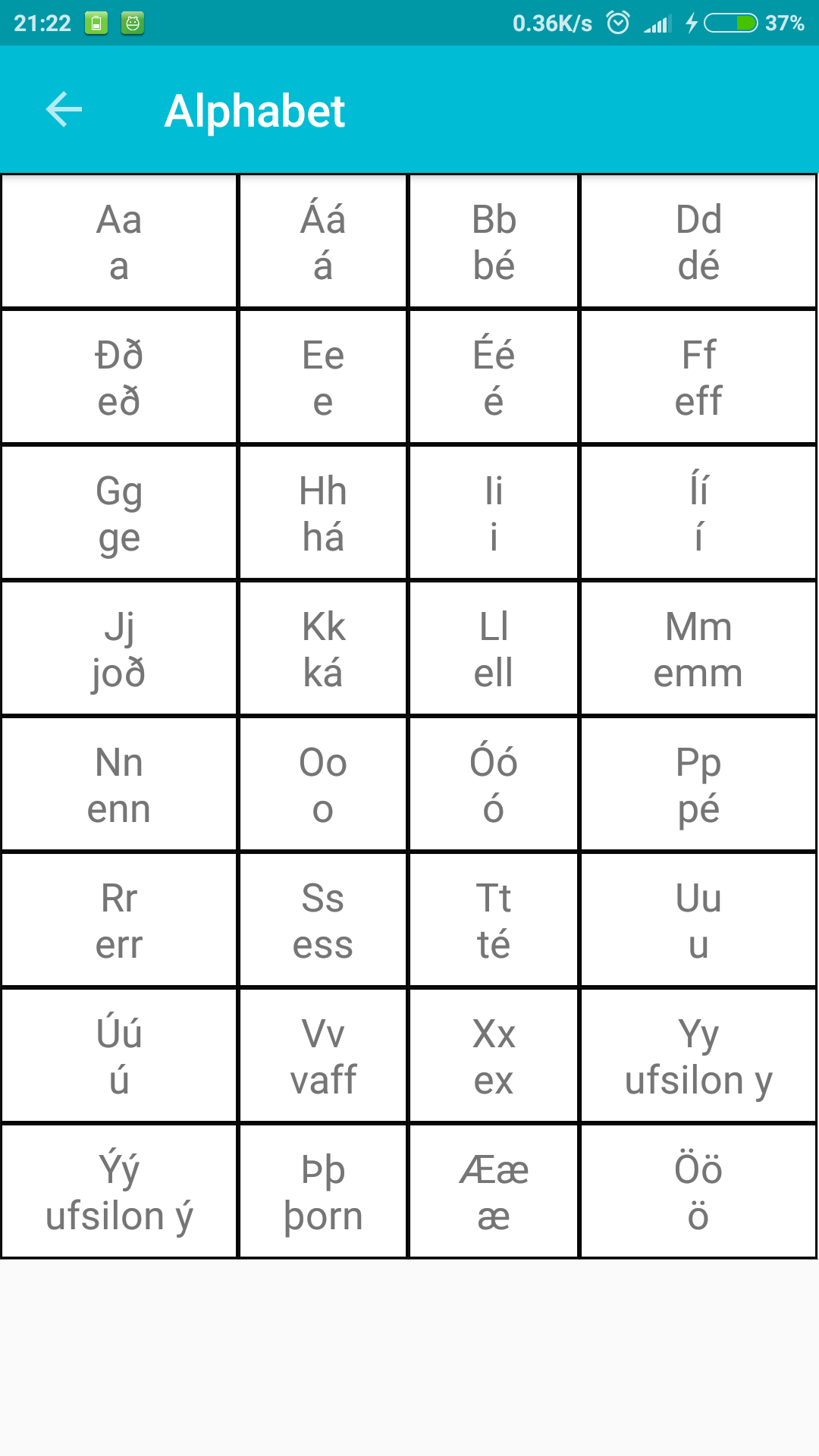 اسکرین شات 2 برنامه Learn Icelandic