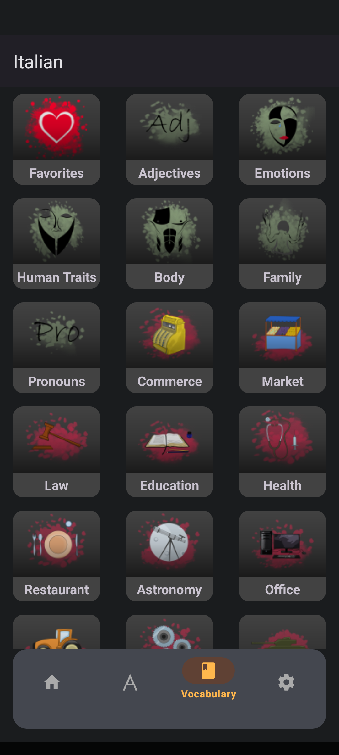 اسکرین شات 3 برنامه Learn Italian