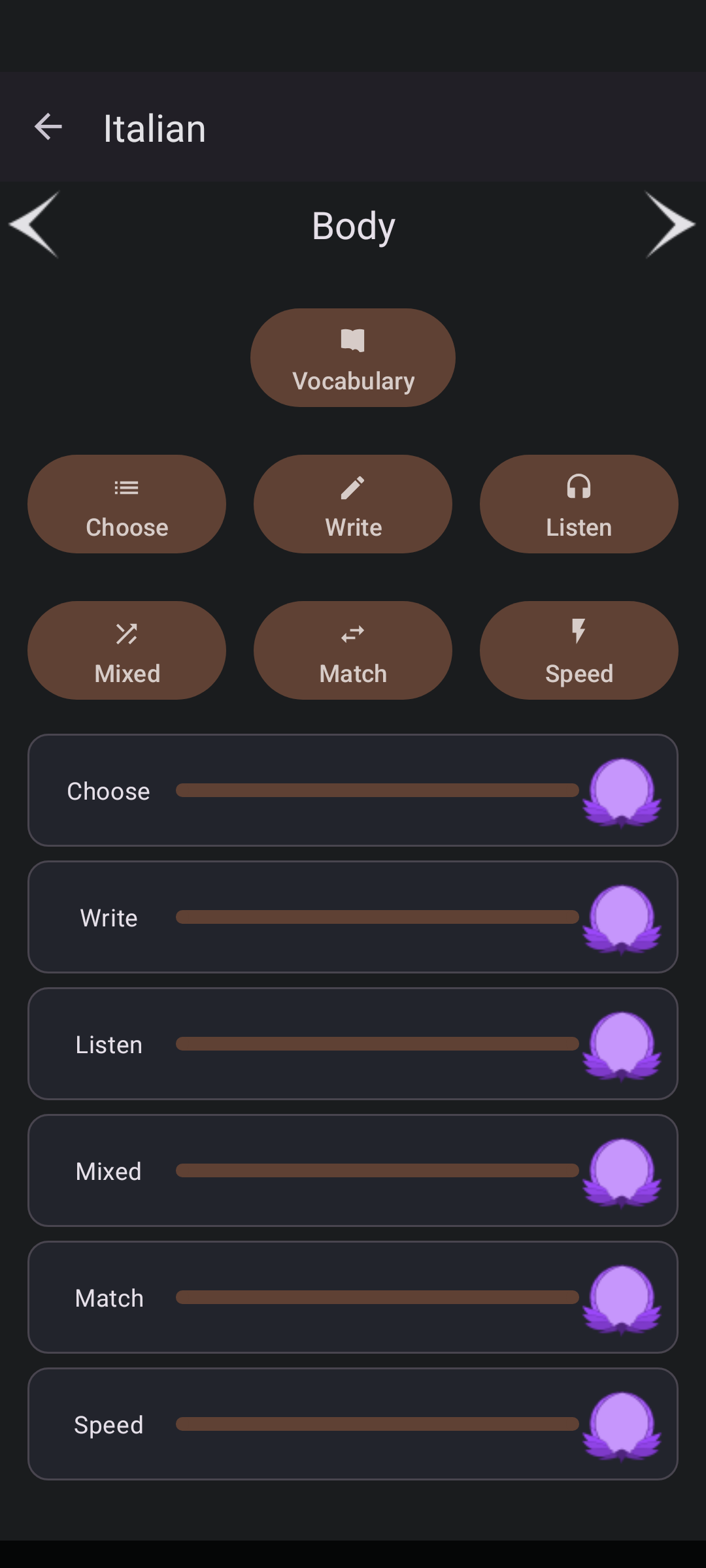 اسکرین شات 5 برنامه Learn Italian