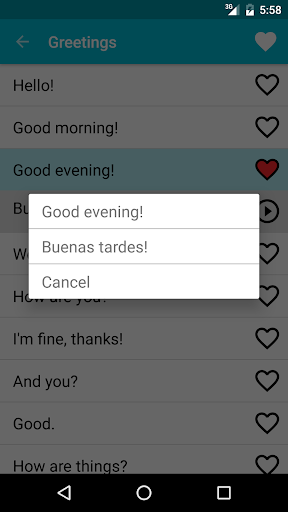 اسکرین شات 3 برنامه Learn Spanish Free