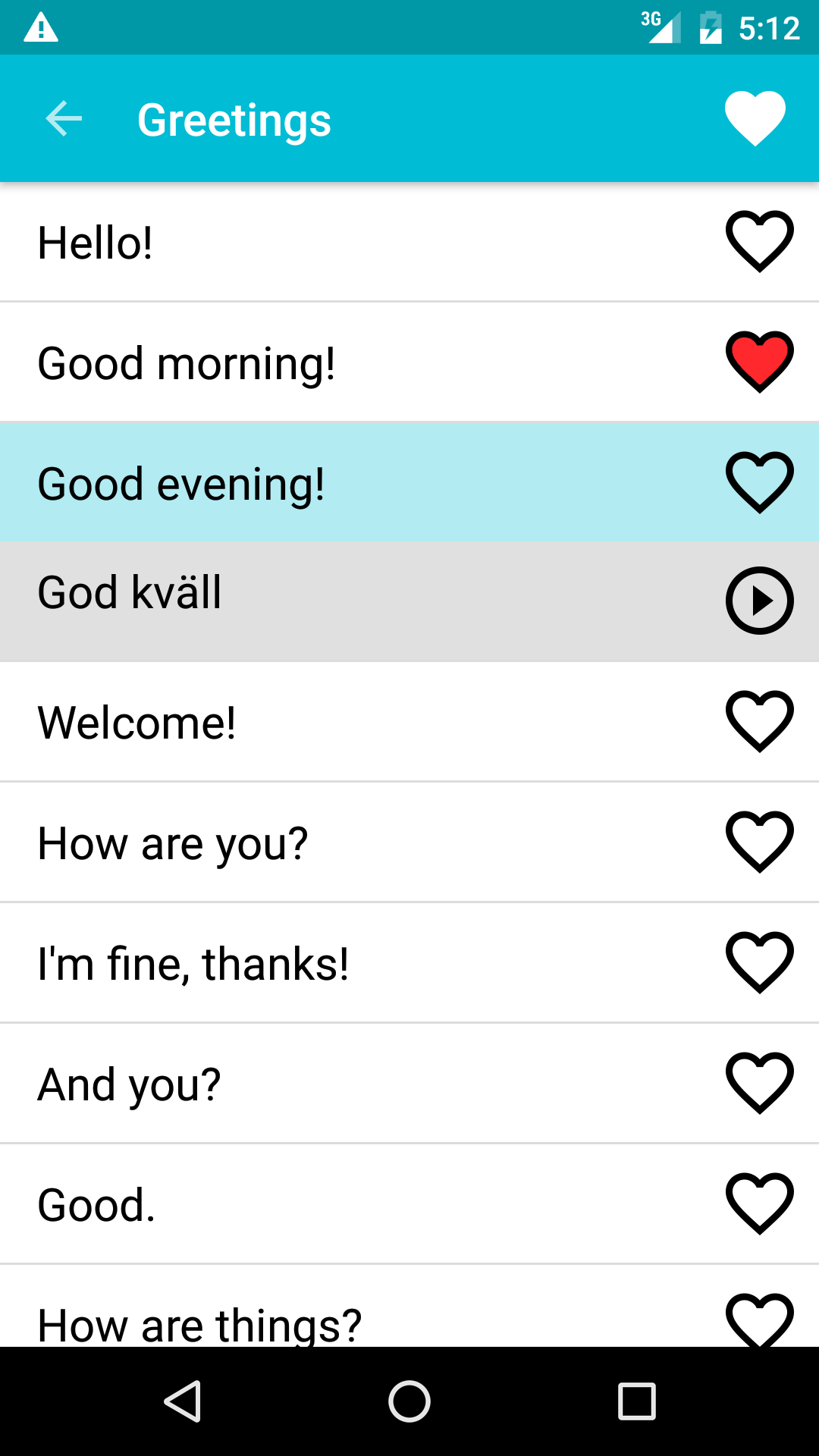 اسکرین شات 2 برنامه Learn Swedish