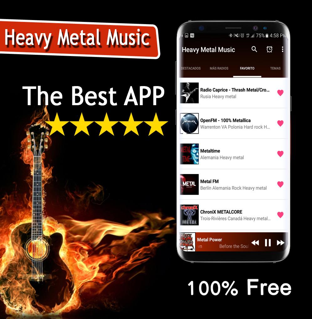 اسکرین شات 5 برنامه Heavy Metal Music
