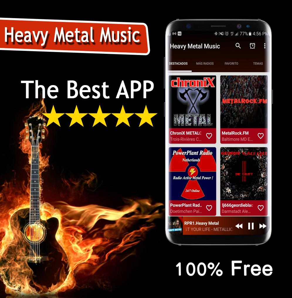 اسکرین شات 3 برنامه Heavy Metal Music