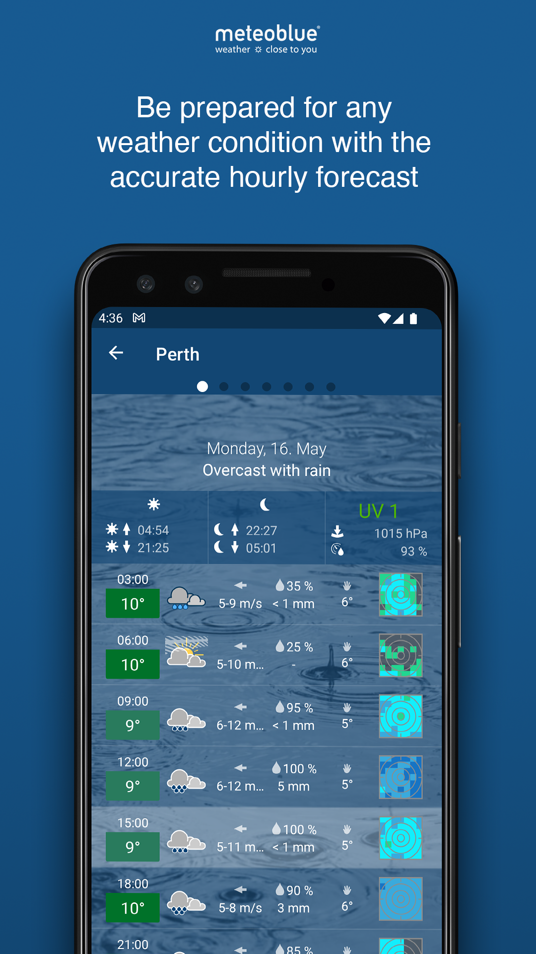 اسکرین شات 6 برنامه meteoblue weather & maps