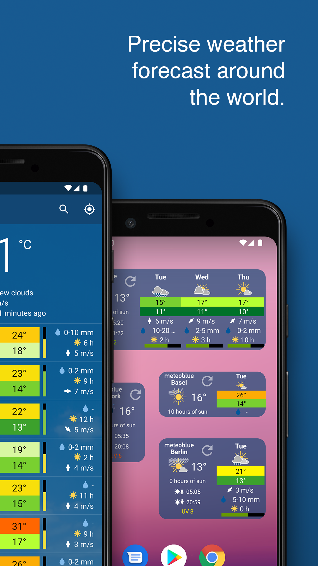 اسکرین شات 2 برنامه meteoblue weather & maps