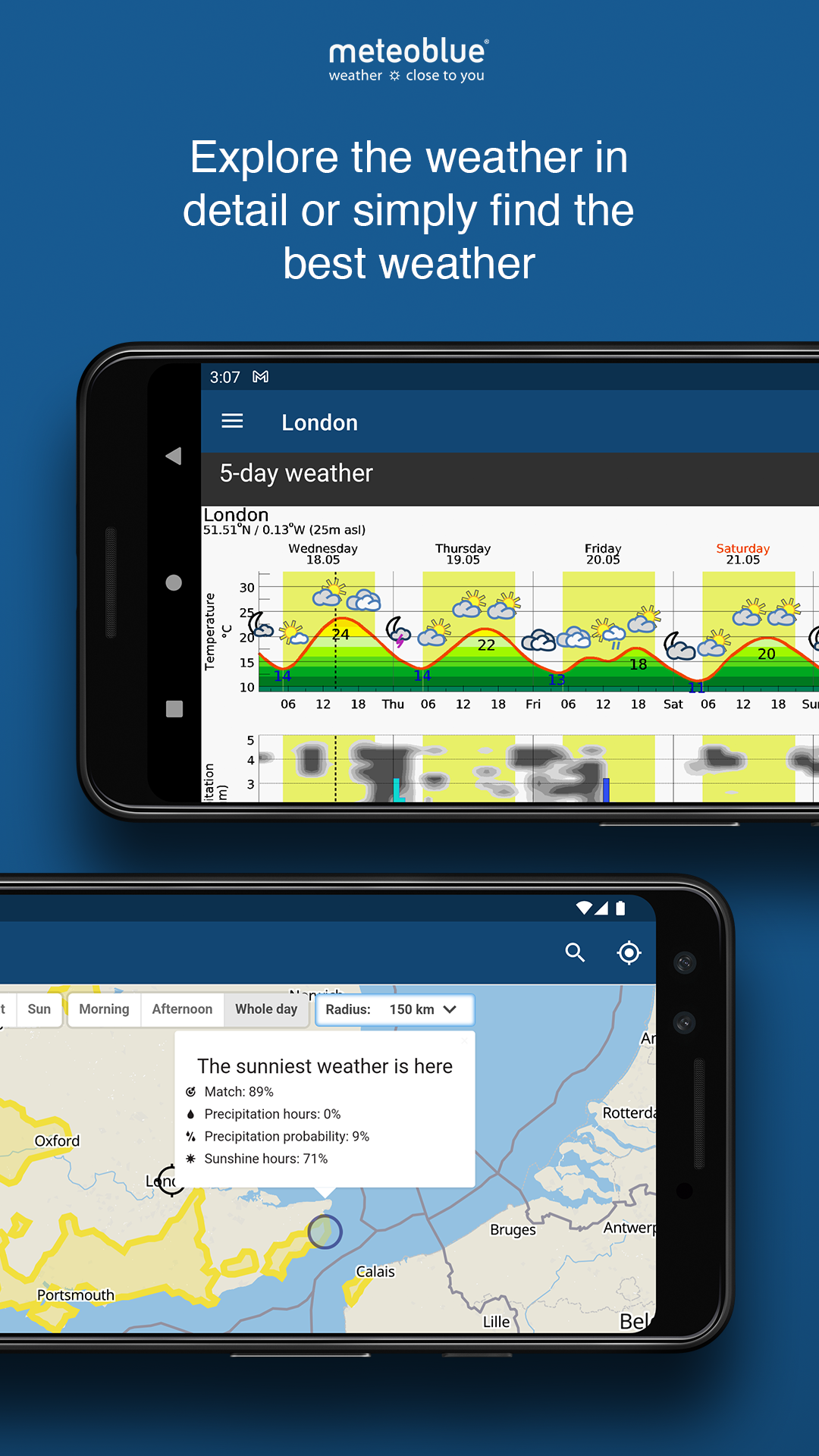 اسکرین شات 4 برنامه meteoblue weather & maps