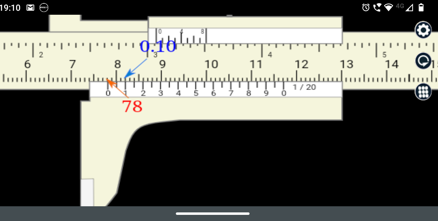 اسکرین شات 2 برنامه Metric vernier caliper