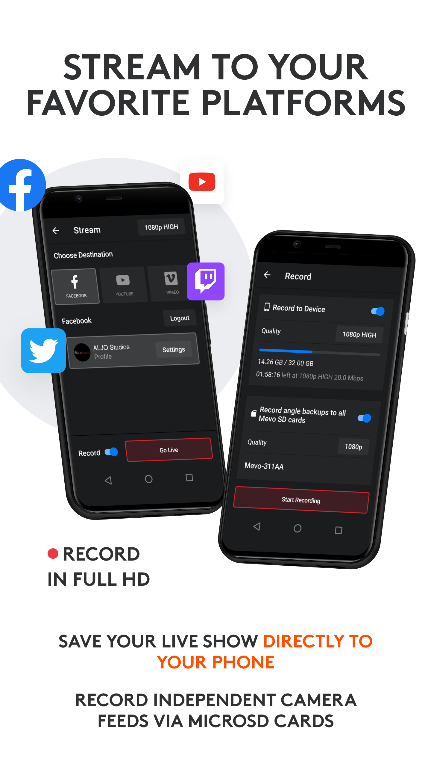 اسکرین شات 3 برنامه Logitech Mevo Multicam