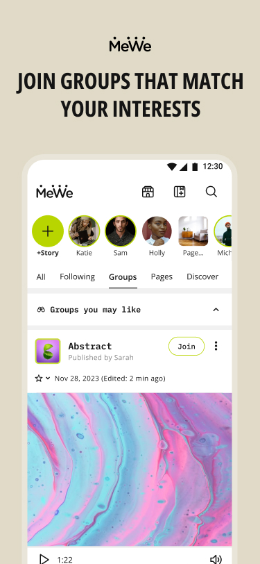اسکرین شات 3 برنامه MeWe: The Safe Network