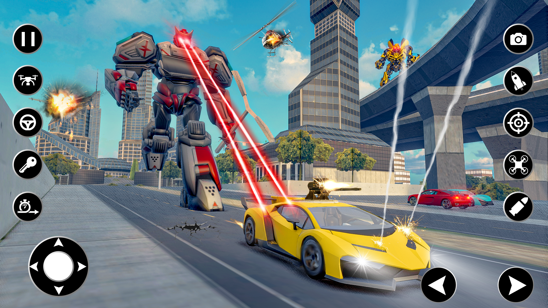 اسکرین شات 2 بازی Flying Hero Robot: Robot Games