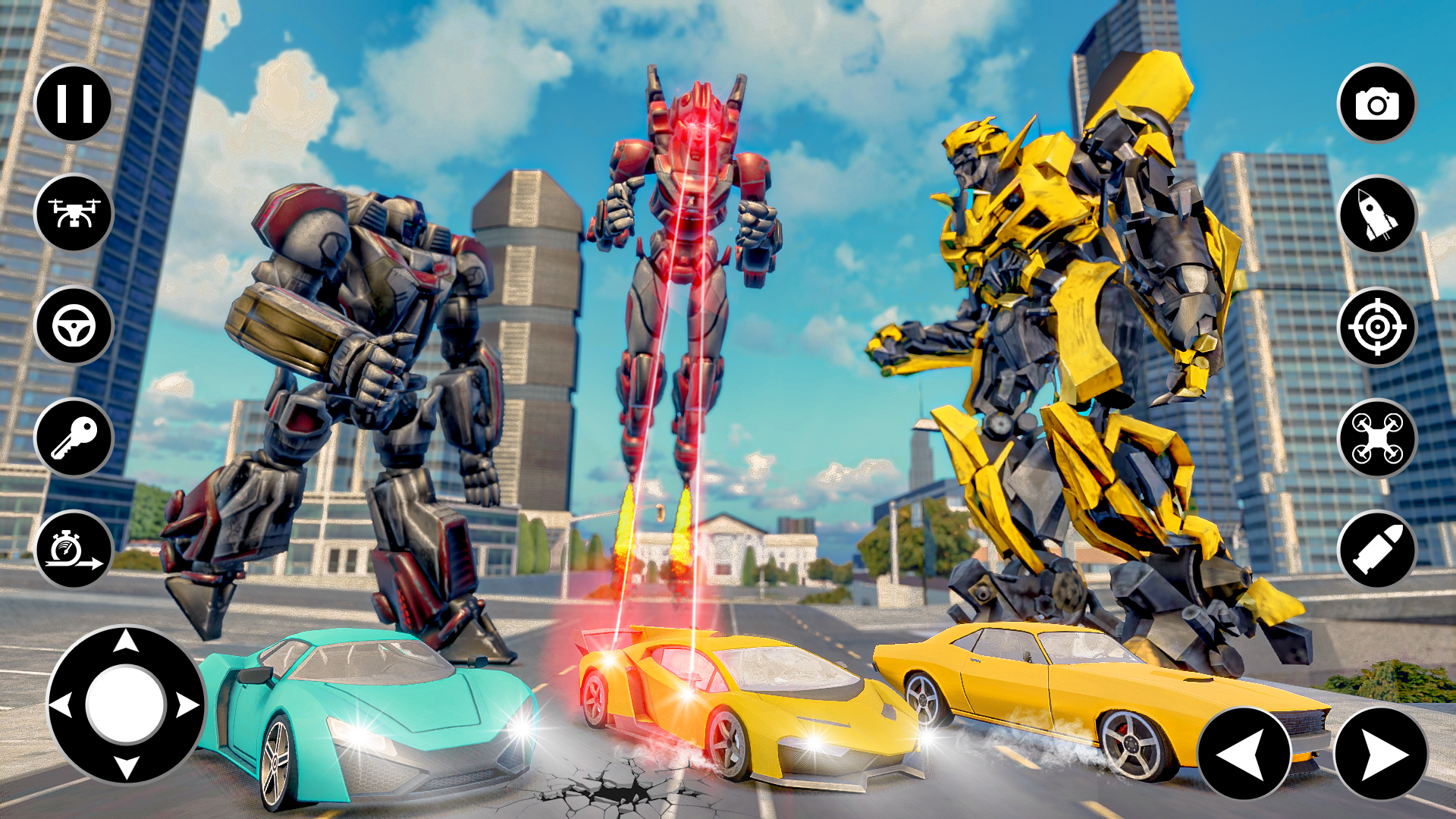 اسکرین شات 1 بازی Flying Hero Robot: Robot Games
