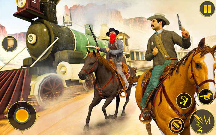 اسکرین شات 4 بازی Cowboy Horse Riding Simulation : Gun of wild west