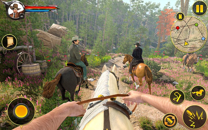 اسکرین شات 1 بازی Cowboy Horse Riding Simulation : Gun of wild west