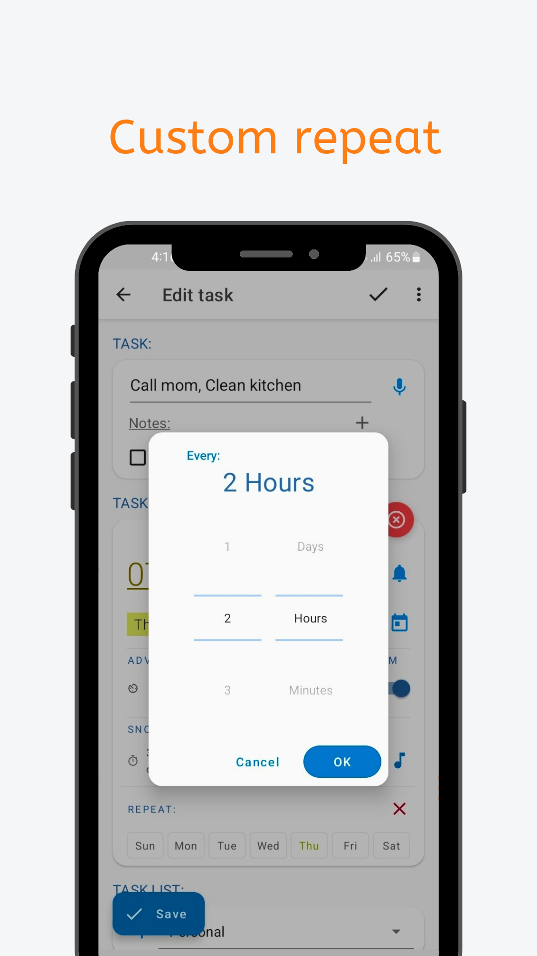 اسکرین شات 5 برنامه To Do List with Reminder