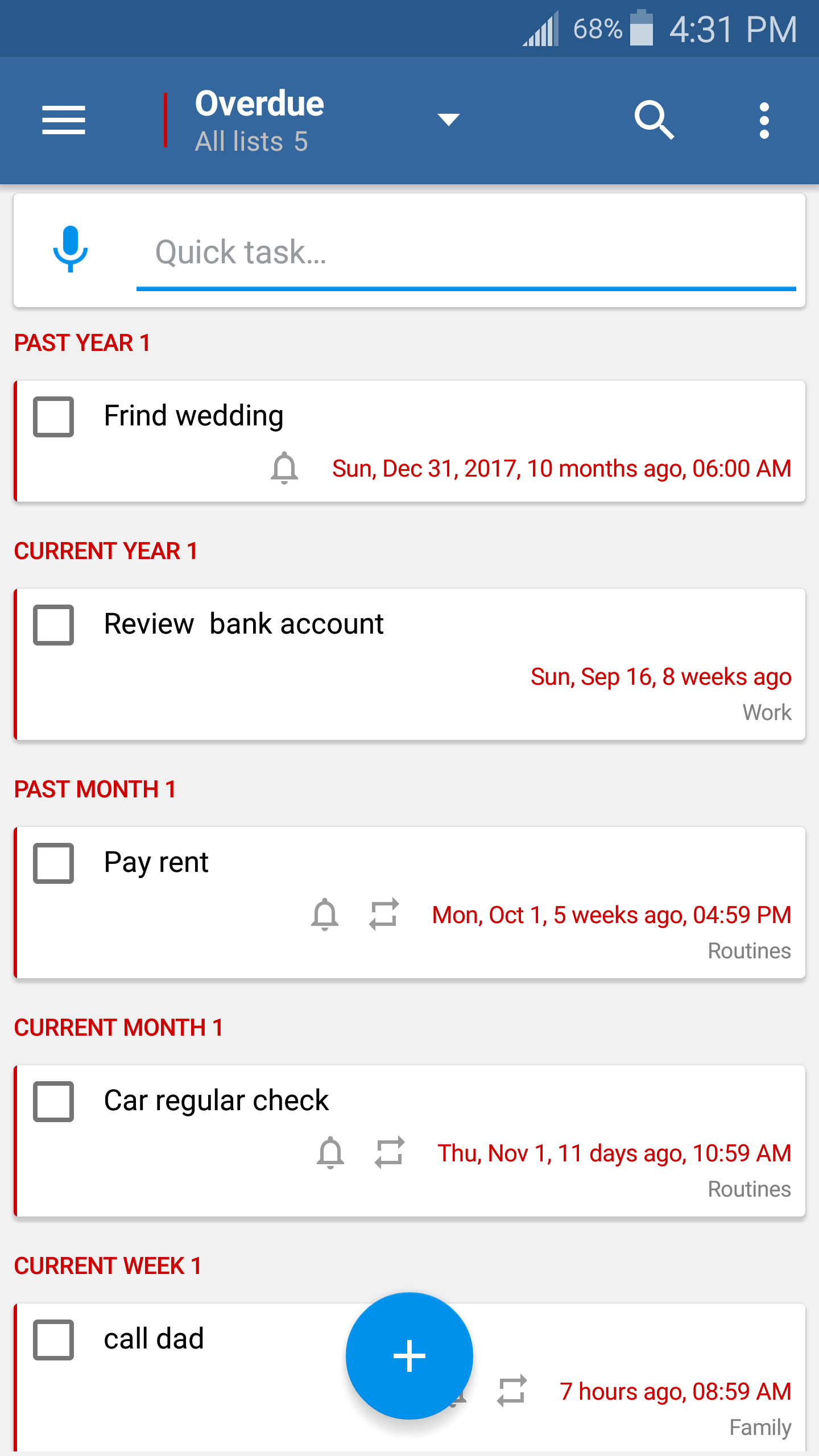 اسکرین شات 6 برنامه To Do List with Reminder
