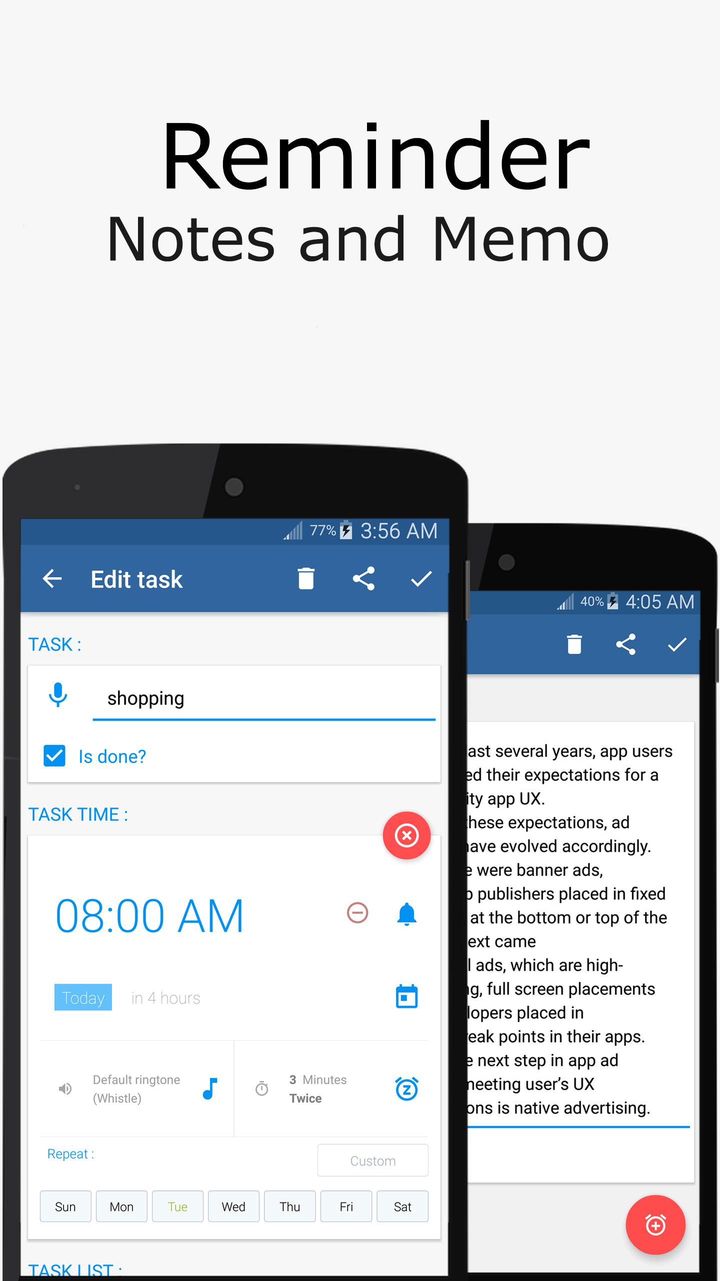 اسکرین شات 2 برنامه To Do List with Reminder