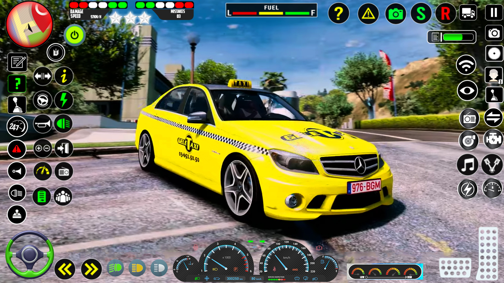 اسکرین شات 3 بازی Taxi Driving 3D Taxi Game Sim