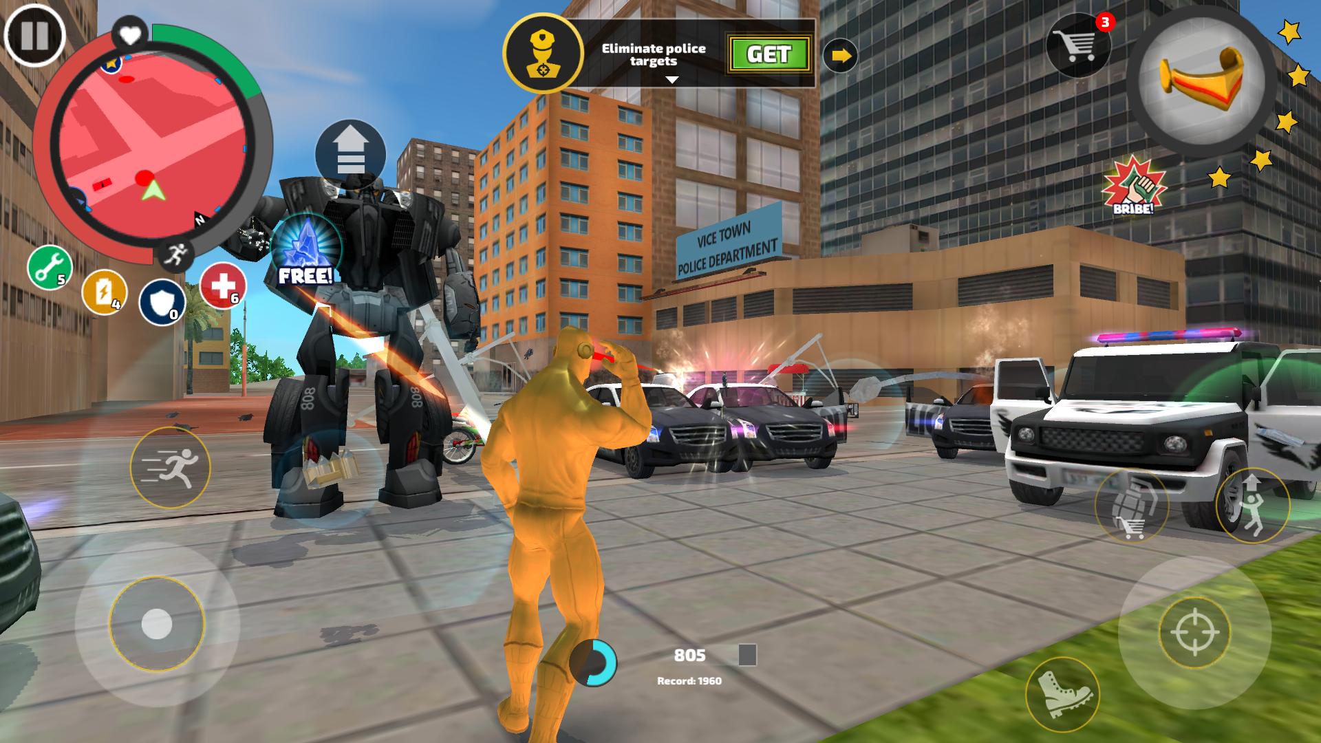 اسکرین شات 5 بازی Rope Hero: Vice Town