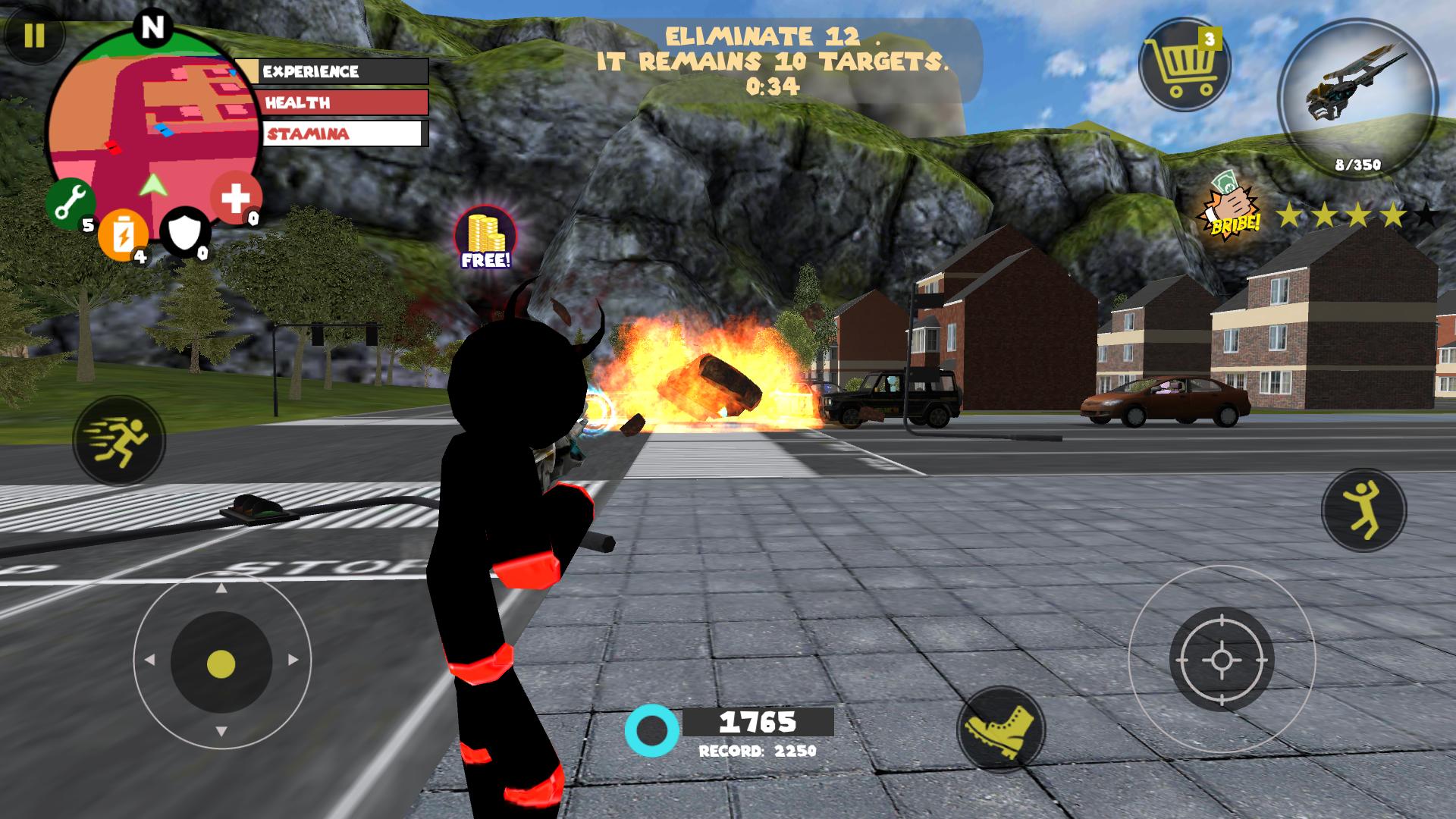 اسکرین شات 8 بازی Stick Rope Hero