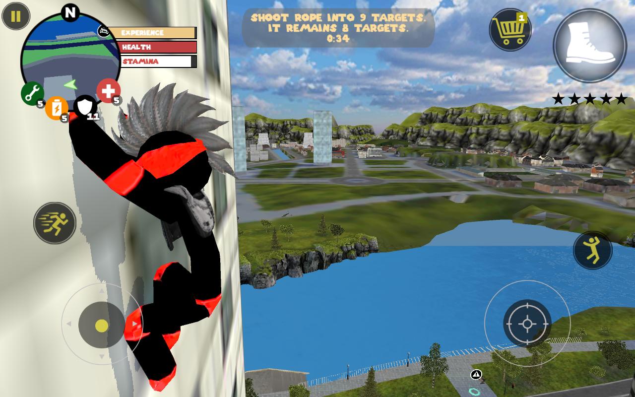 اسکرین شات 4 بازی Stick Rope Hero