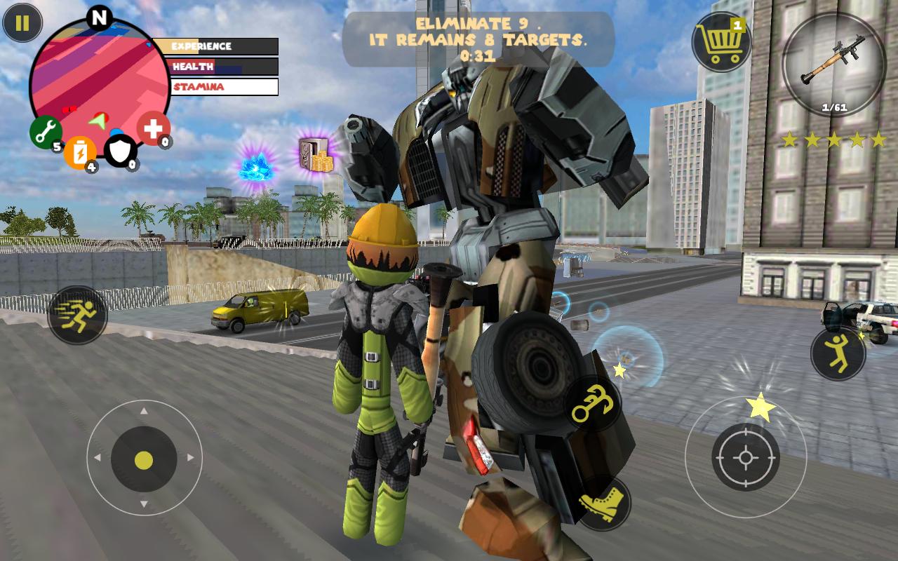 اسکرین شات 5 بازی Stick Rope Hero