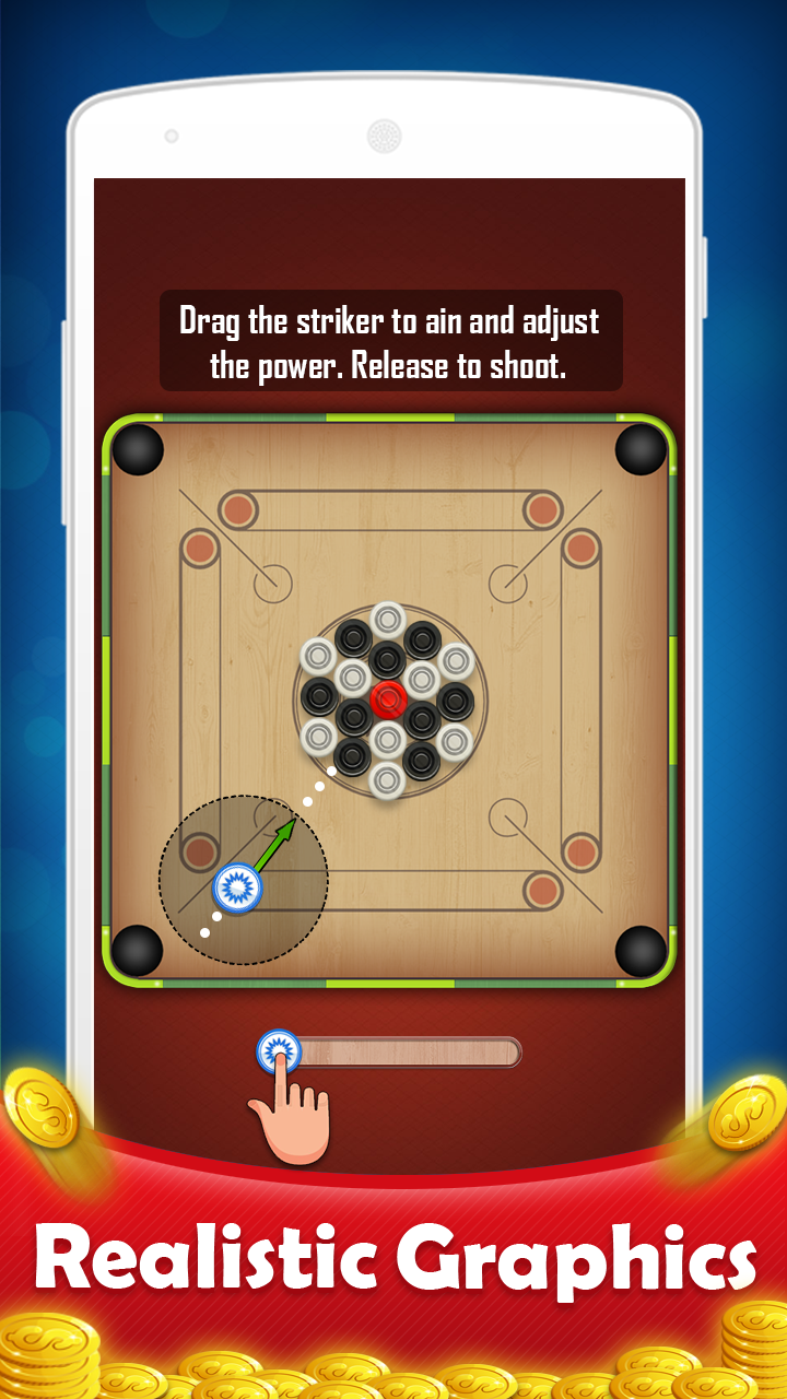 اسکرین شات 5 بازی Carrom Board Game 2024
