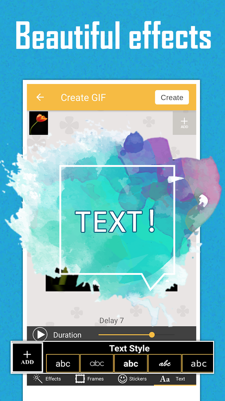 اسکرین شات 2 برنامه GIF Maker - images to gif