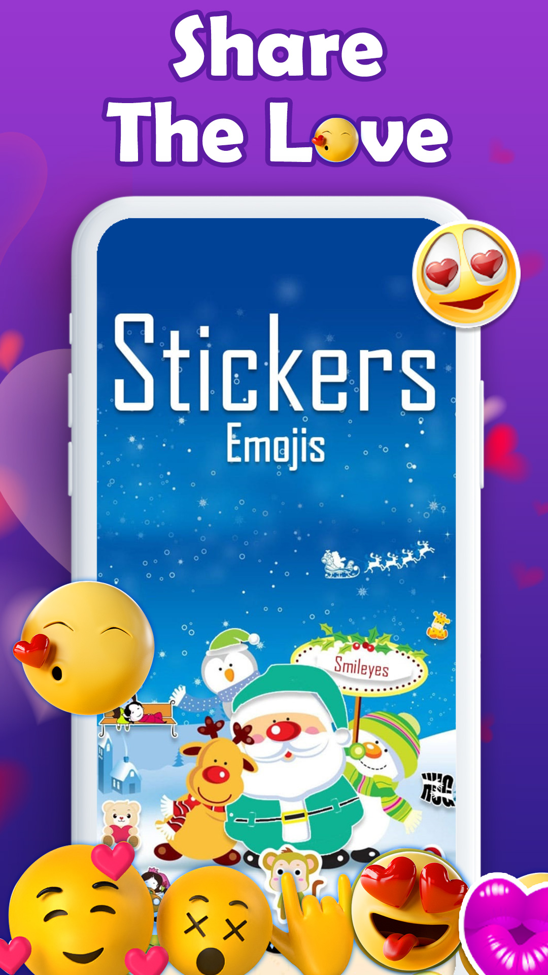 اسکرین شات 1 برنامه Love Sticker to share - Smiley