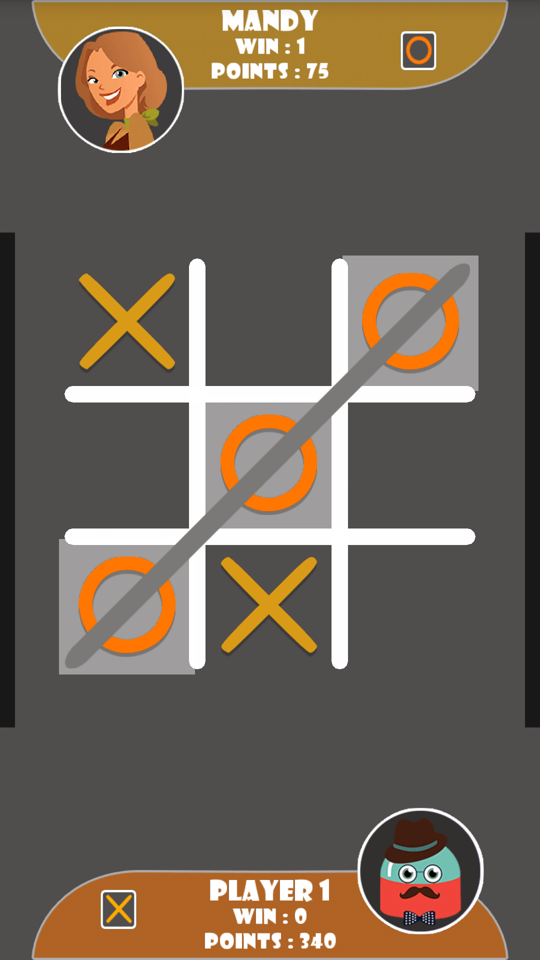 اسکرین شات 1 بازی Tic tac toe multiplayer game