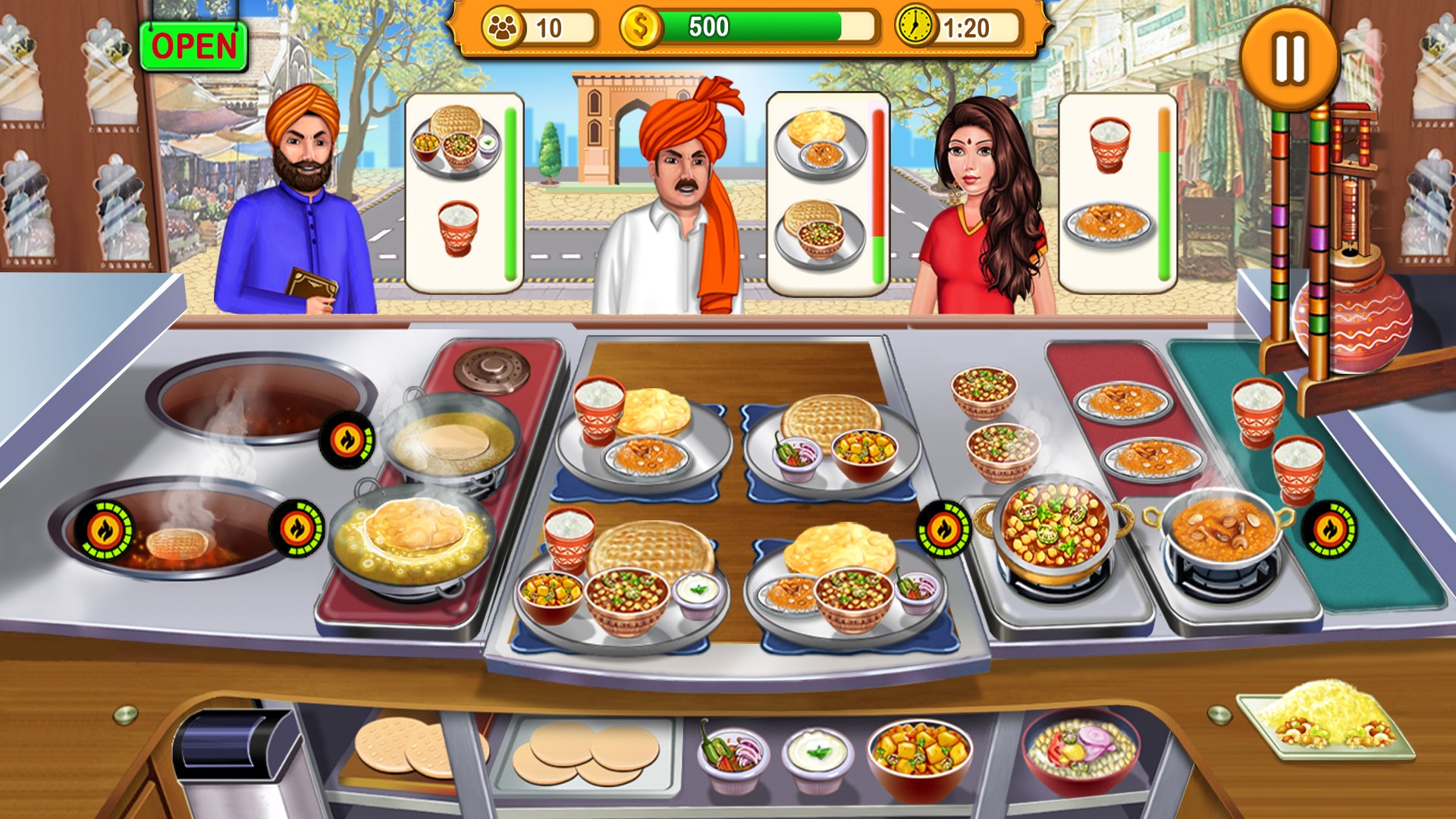اسکرین شات 4 بازی Indian Kitchen Cooking Games