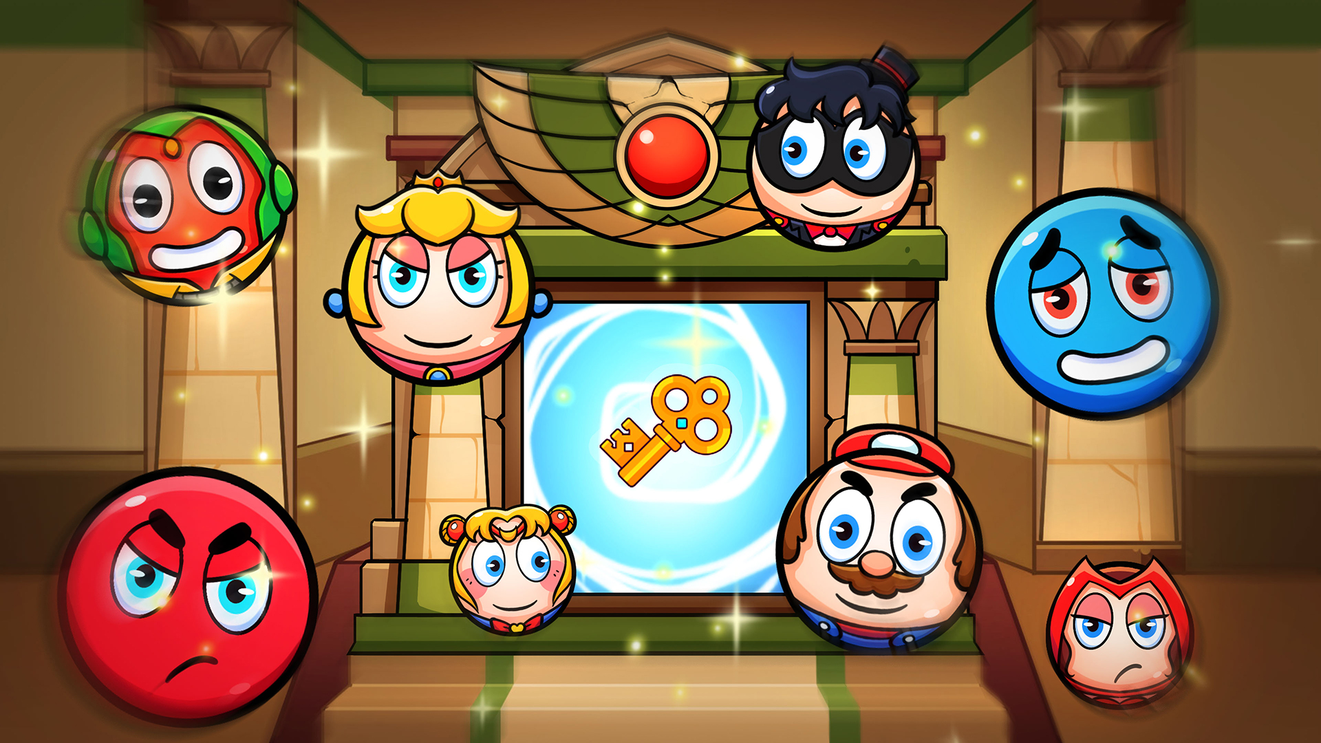 اسکرین شات 1 بازی Red and Blue: Twin Color Ball