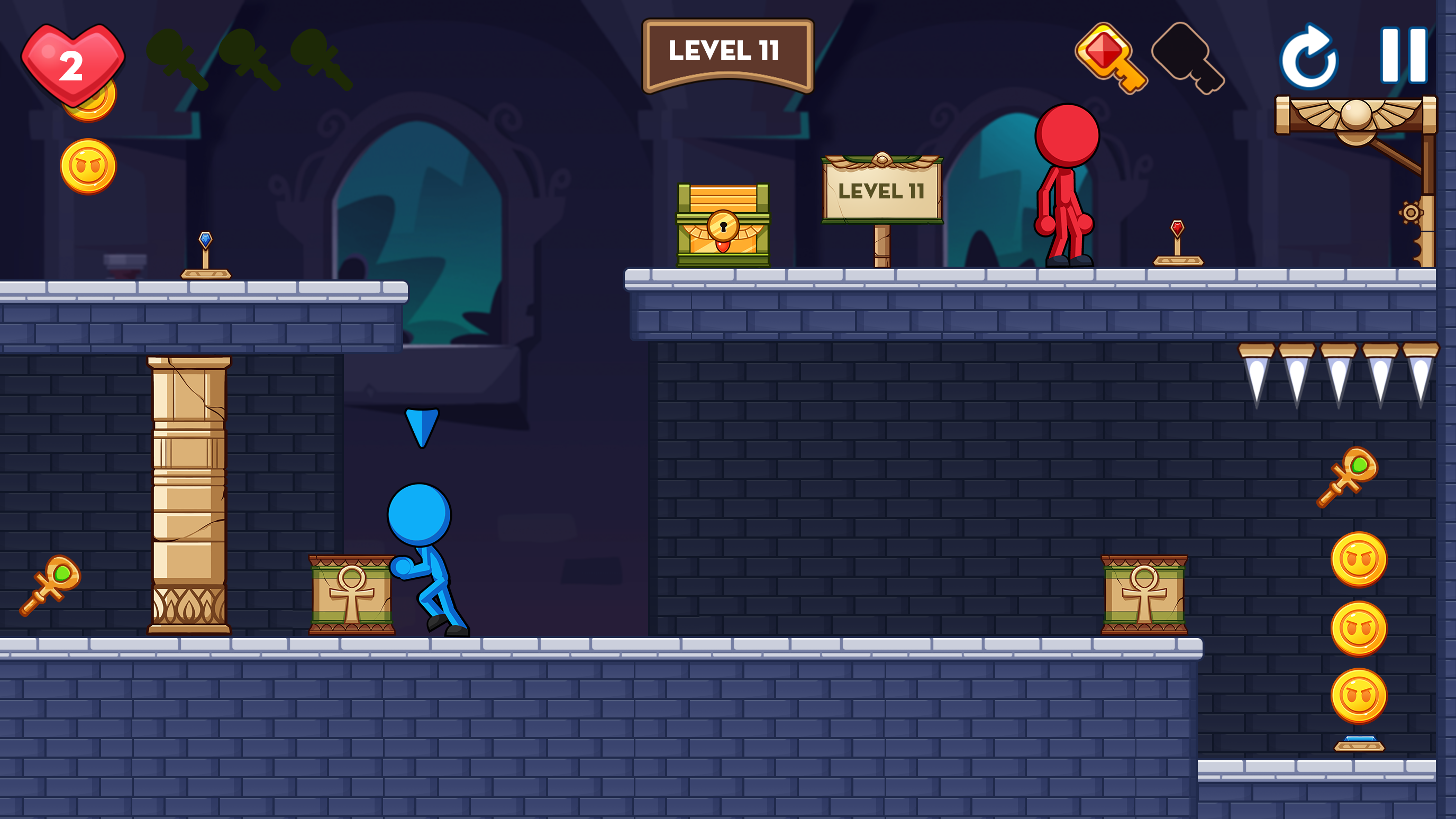 اسکرین شات 1 بازی Stick Red Blue: Mystery Quest