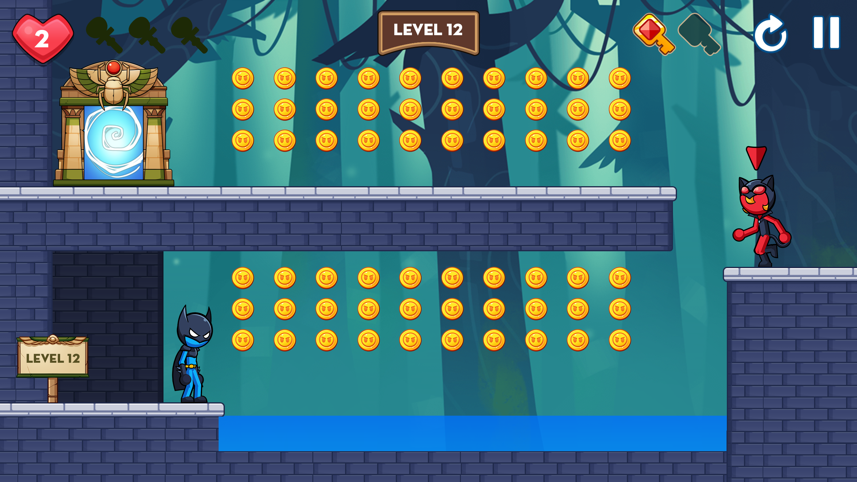 اسکرین شات 3 بازی Stick Red Blue: Mystery Quest