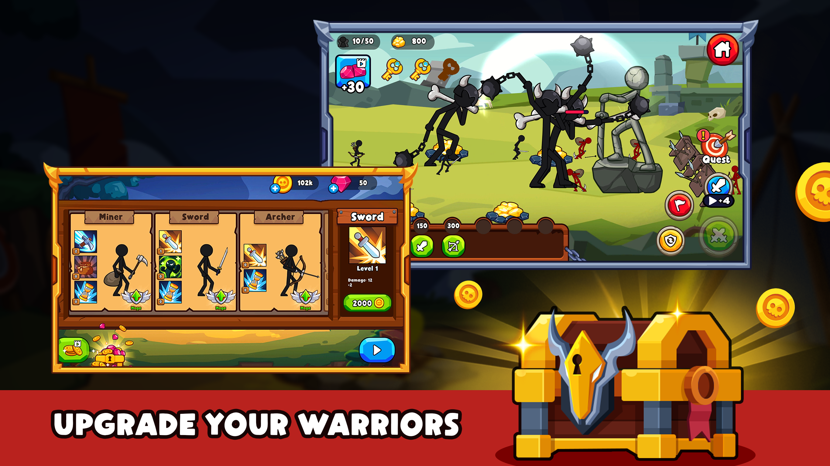 اسکرین شات 4 بازی War of Stick: Conquer Battle
