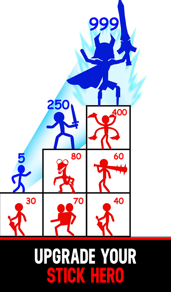 اسکرین شات 4 بازی Stick Hero: Mighty Tower Wars