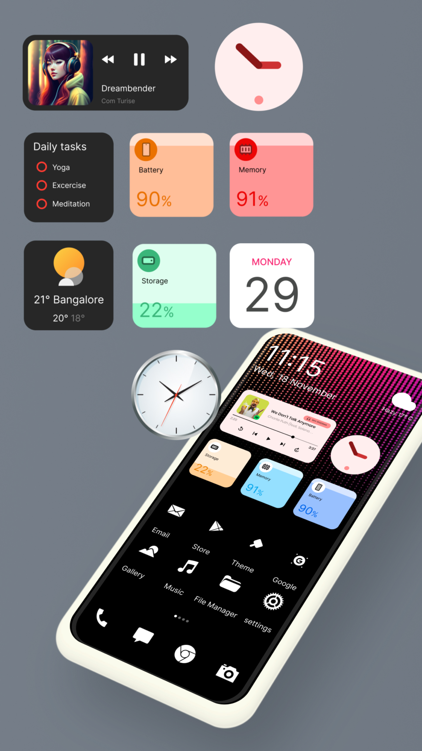 اسکرین شات 1 برنامه Dark Mode Launcher