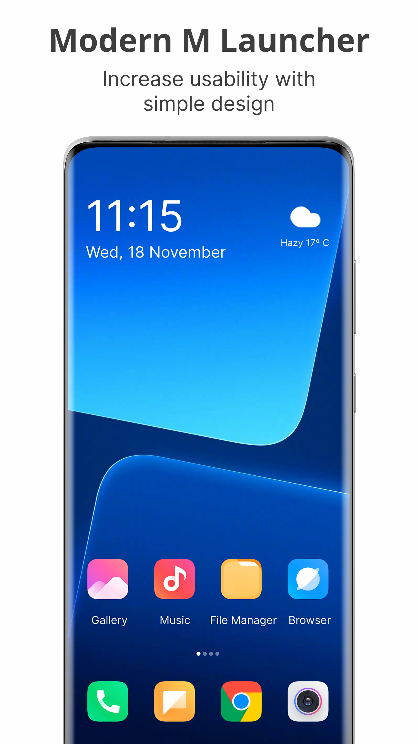 اسکرین شات 1 برنامه M Launcher