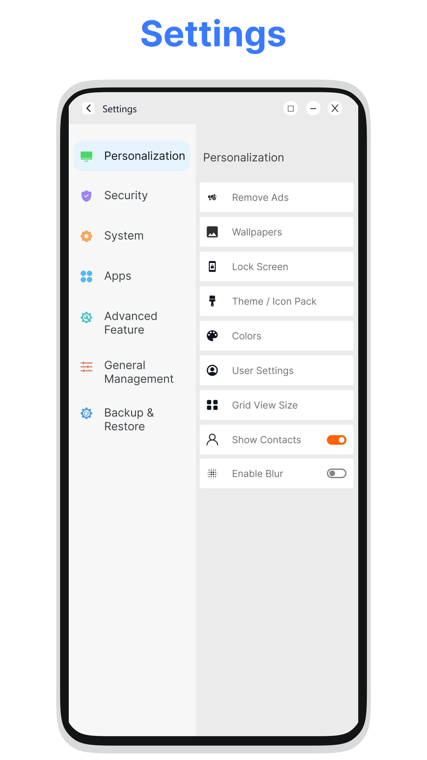 اسکرین شات 7 برنامه U Launcher