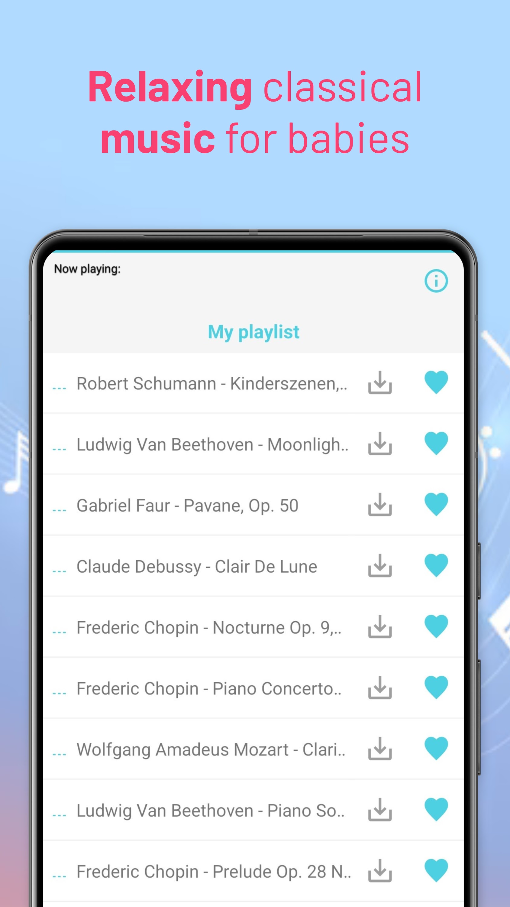 اسکرین شات 3 برنامه Lullaby Sleep Music for Babies