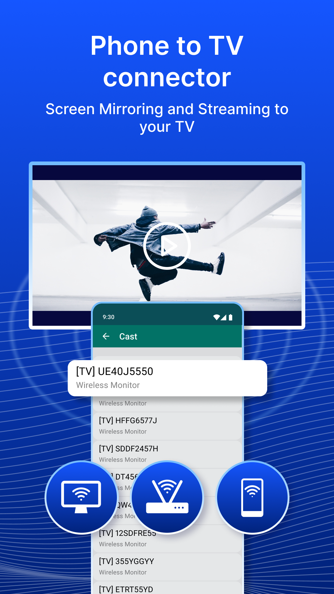 اسکرین شات 3 برنامه USB Screen Share - Phone to TV