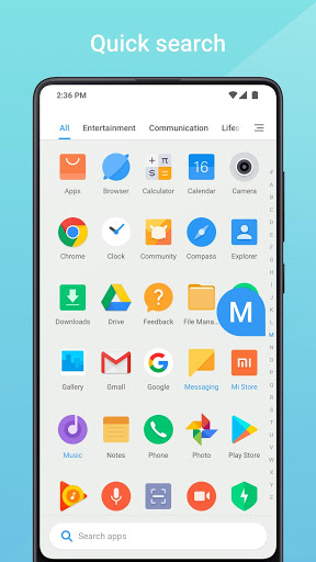 اسکرین شات 6 برنامه Mint Launcher