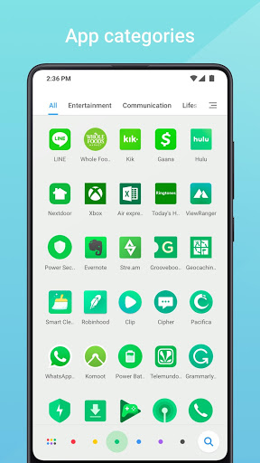اسکرین شات 4 برنامه Mint Launcher