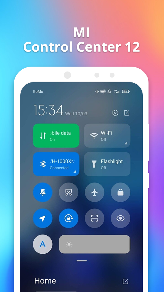 اسکرین شات 1 برنامه Mi Controller: Control Center & Mi Noti Center