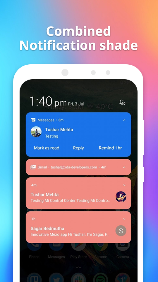 اسکرین شات 8 برنامه Mi Controller: Control Center & Mi Noti Center