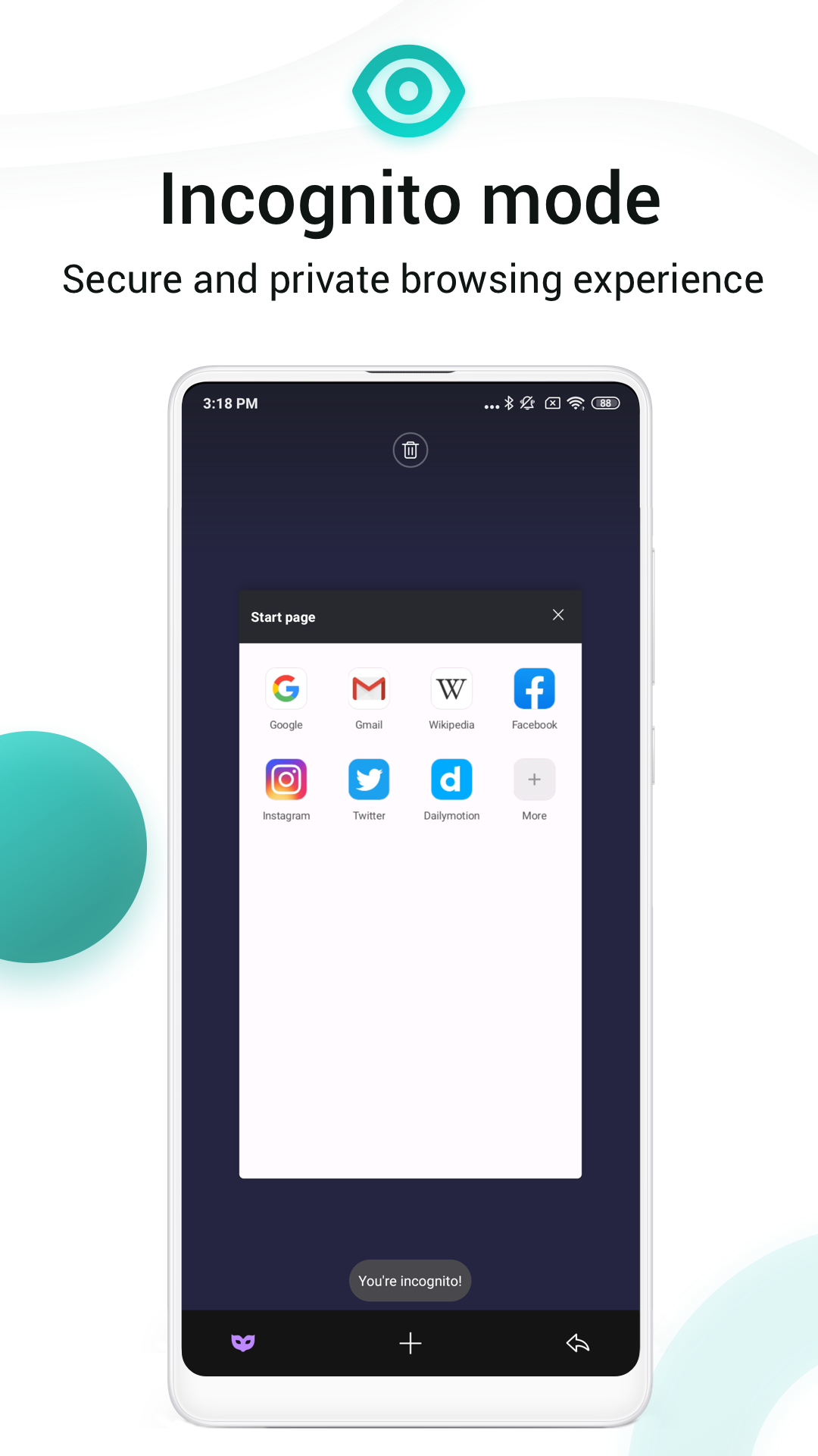 اسکرین شات 4 برنامه Mint Browser - Video download, Fast, Light, Secure