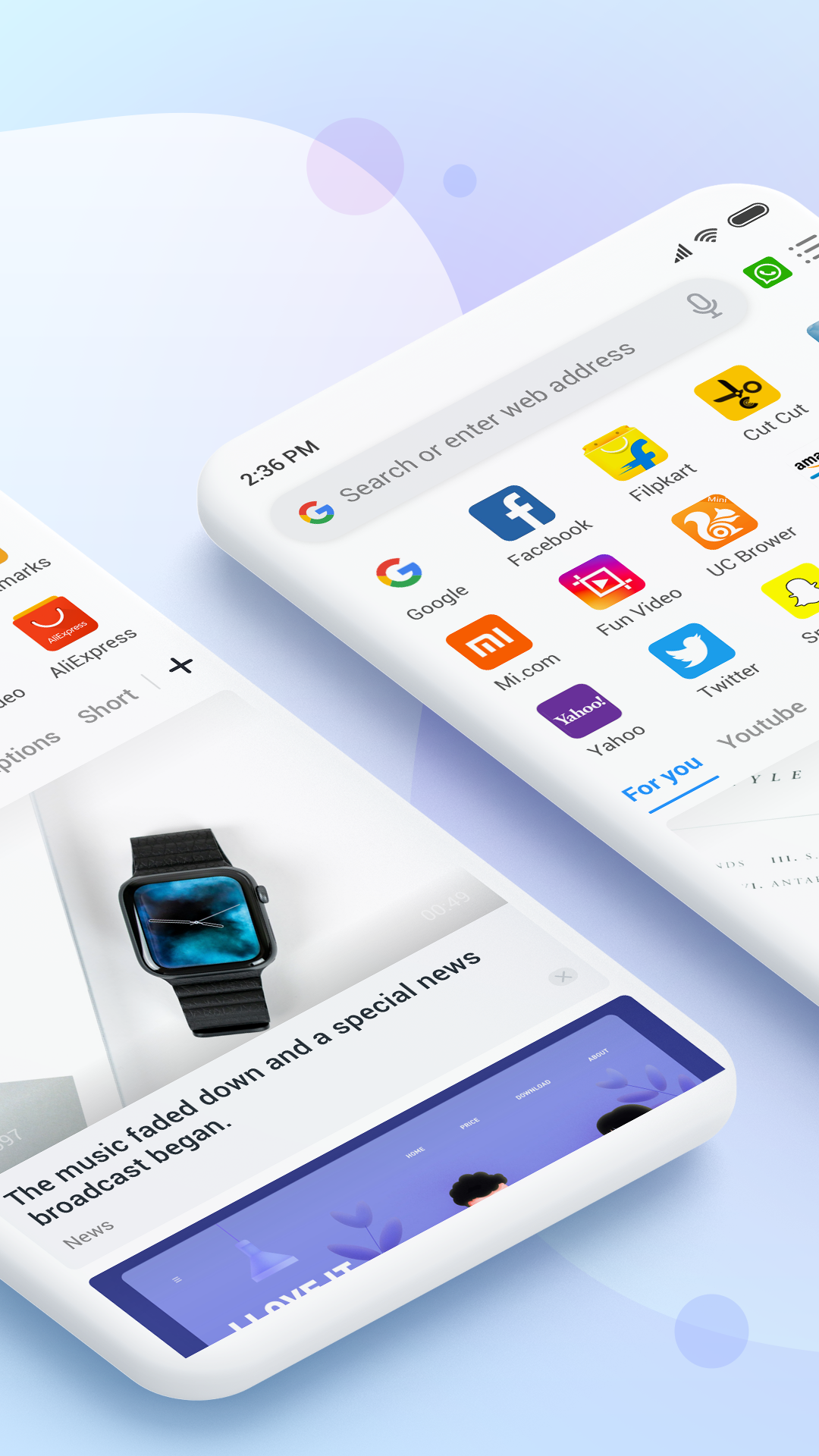 اسکرین شات 2 برنامه Mi Browser