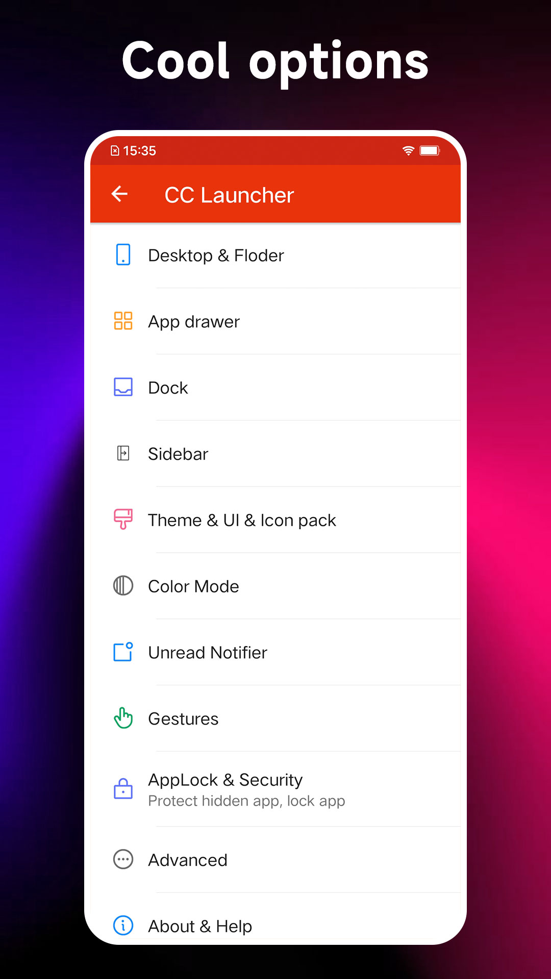 اسکرین شات 7 برنامه Cool Mi Launcher - CC Launcher