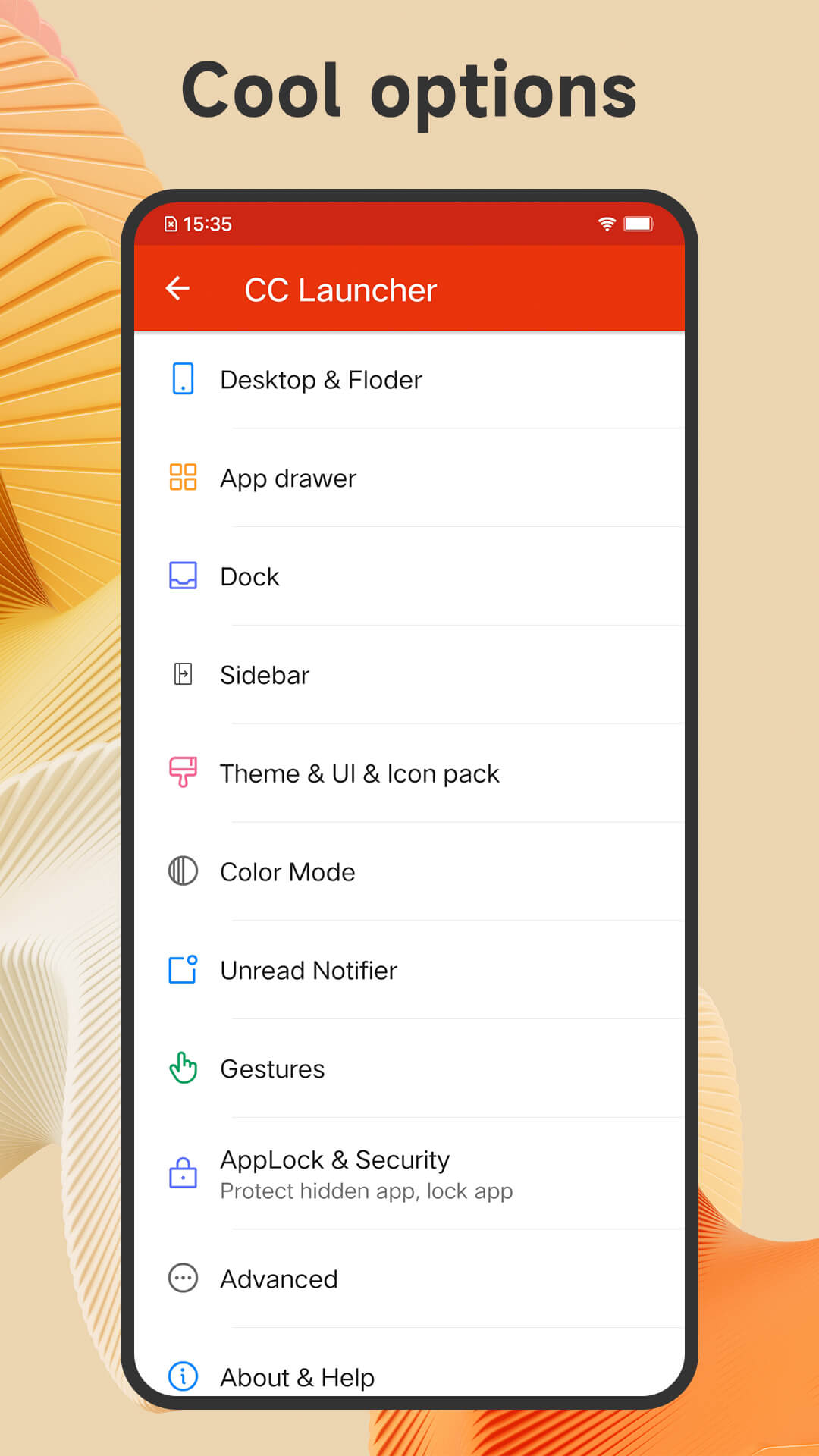 اسکرین شات 6 برنامه Cool Mi Launcher - CC Launcher