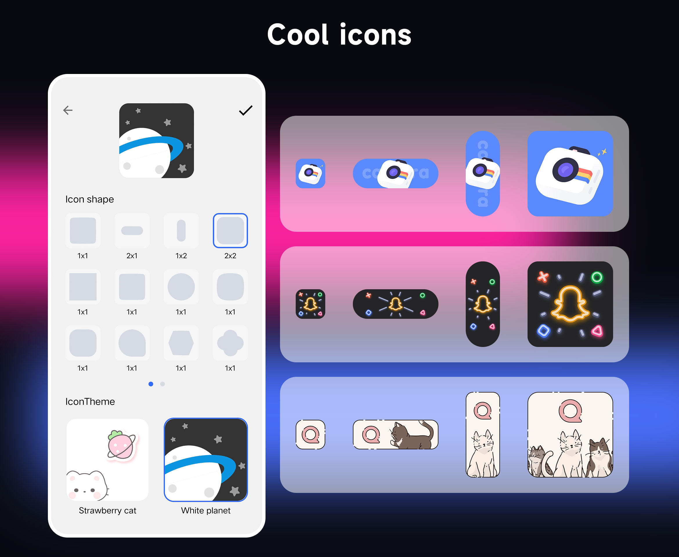 اسکرین شات 4 برنامه Cool Mi Launcher - CC Launcher