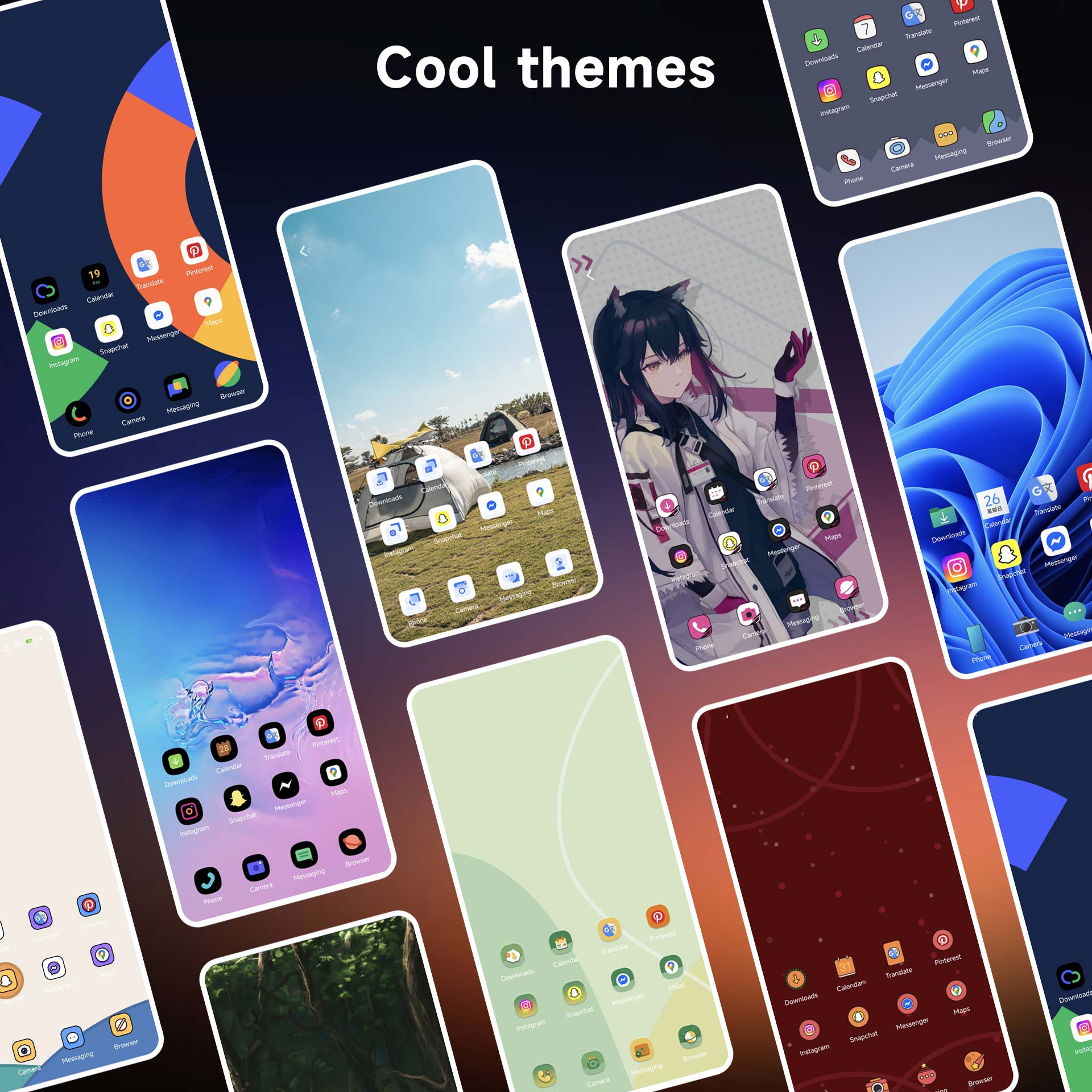 اسکرین شات 2 برنامه Cool Mi Launcher - CC Launcher